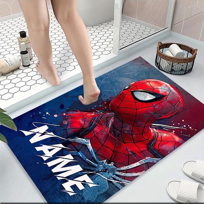 Custom Name "Spiderman Urban Adventure" Carpet Rug Customizable Soft Washable Anti-Slip Home Living Room Sofa Mats Personalized Rug. 09096