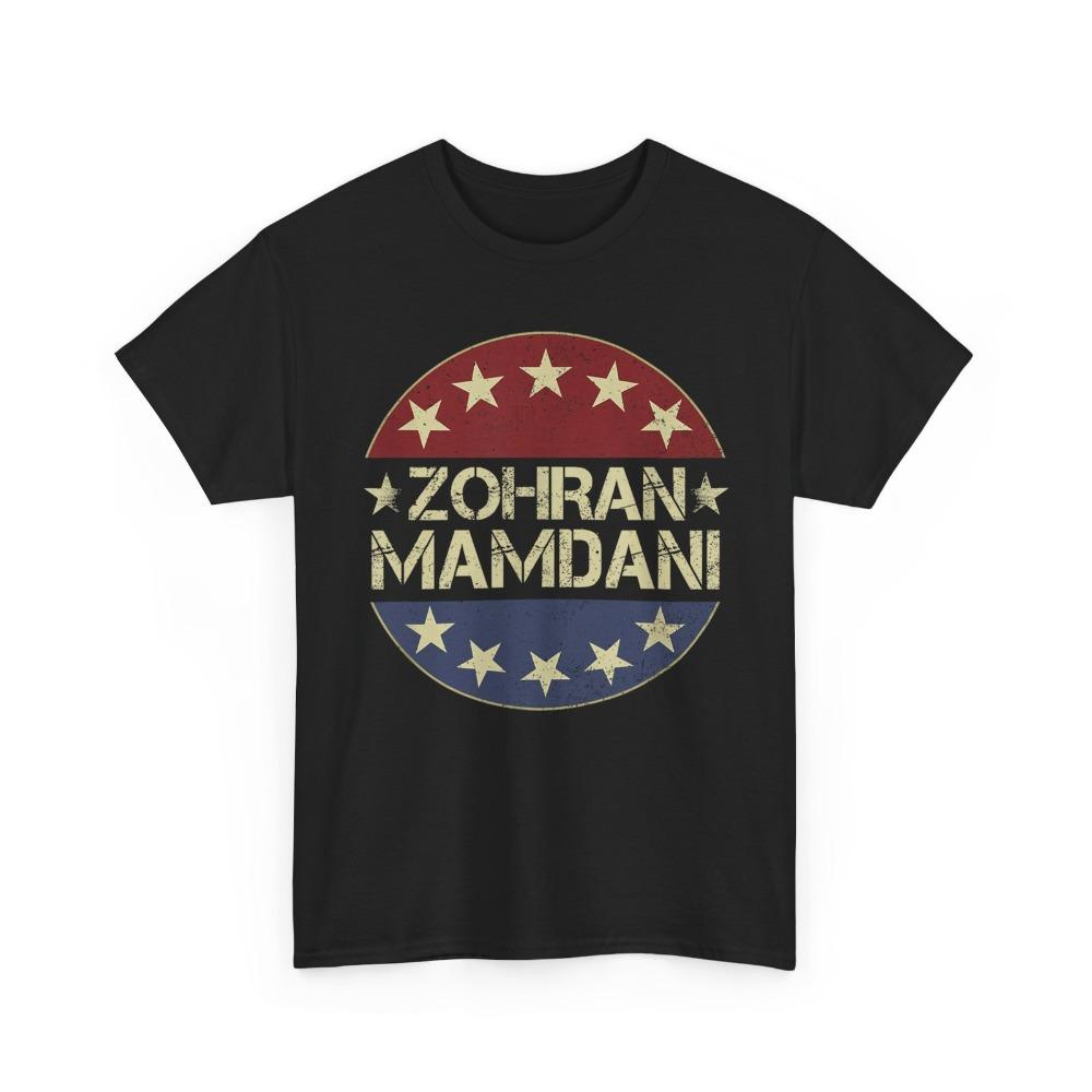 Zohran for NYC Mayor 2025 TShirt Support Zohran Mamdani TShirt Retro Design Unisex Streetwear Men Women Daily Life Cotton Tops