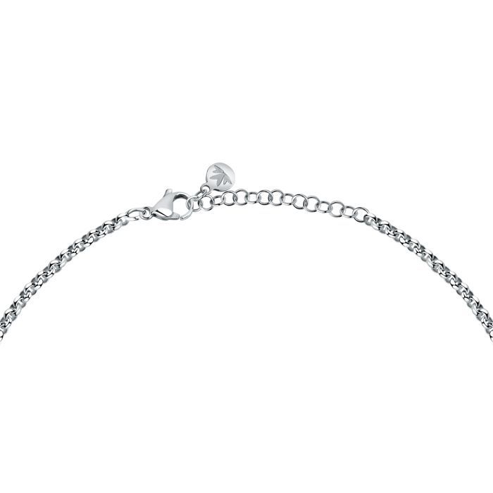 Collier en acier et cristal - SABG26