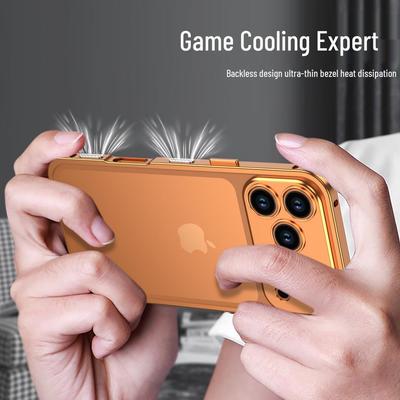 Husă Disipare Căldură Apple 17 Pro pentru iPhone 17 Air cu Cadru Metalic - Se Potrivește 16 Pro Max pentru Protecție Telefon Gol