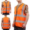 Front Reflective Strips Work Vest High Visibility Working Clothes Safety Vest  Construction Work