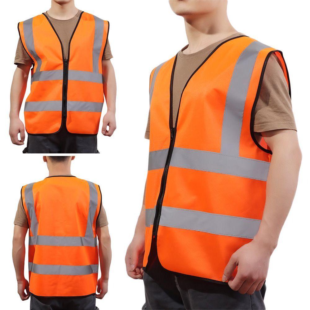 Front Reflective Strips Work Vest High Visibility Working Clothes Safety Vest Construction Work