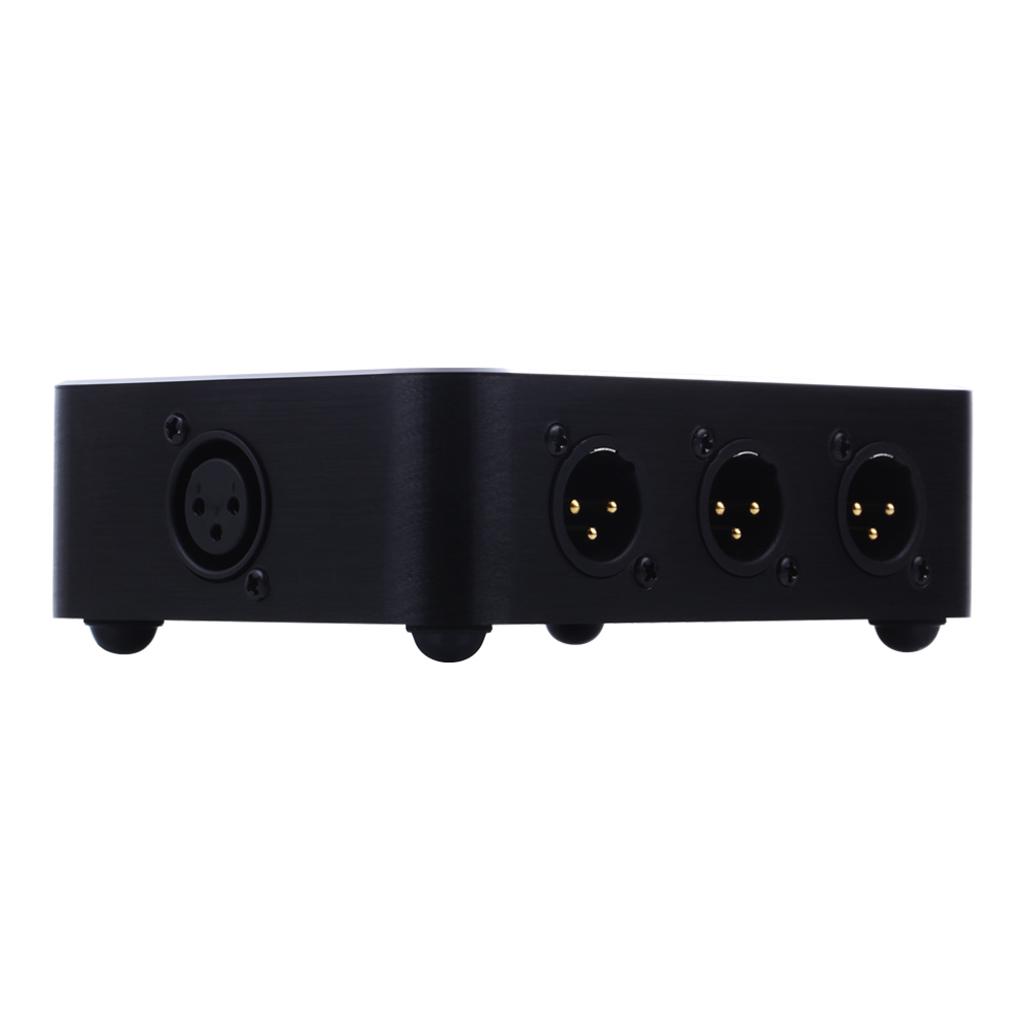 1PC XLR Splitter 6 Seviye Sinyal Ses Hoparlör Ekipmanları Siyah uygun