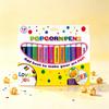 Set pixuri popcorn: Neted și ușor de colorat, decorațiune creativă DIY pentru caiete, felicitări și set de pixuri pentru scris și desen
