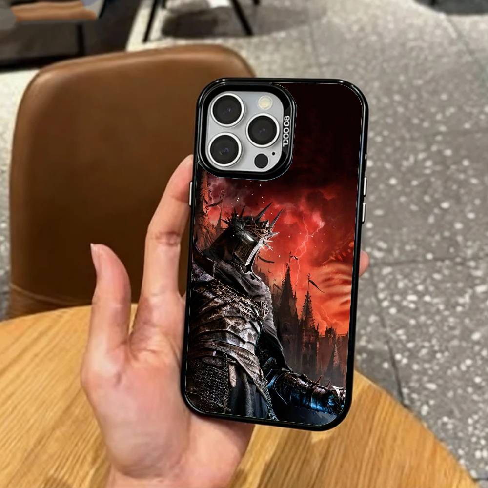 Dark L-Lords of the Fallen 2 Phone Case For iPhone17,16,15,14,13,12,11 Plus,Pro Max Colored Silver Plated Inside Cover iPhone17