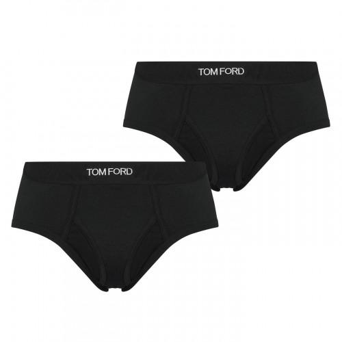 Tom Ford Mens Logo Cotton Briefs (Pack of 2)