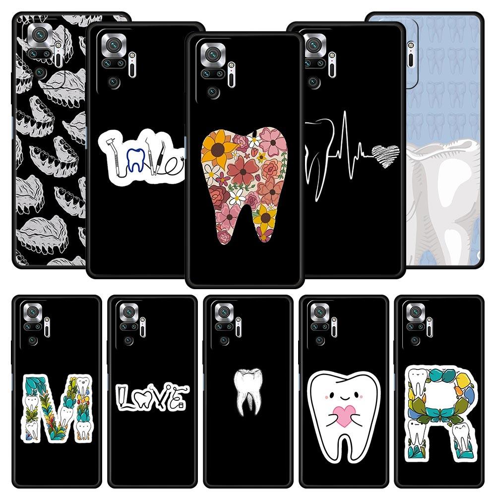 Phone Case For Xiaomi Redmi Note 14 13 12 5G 11 10 Pro Plus 4G 9S 9 14C 13C 12C 10C 9C 9A Cover Dentist Dental Dent Tooth Cute