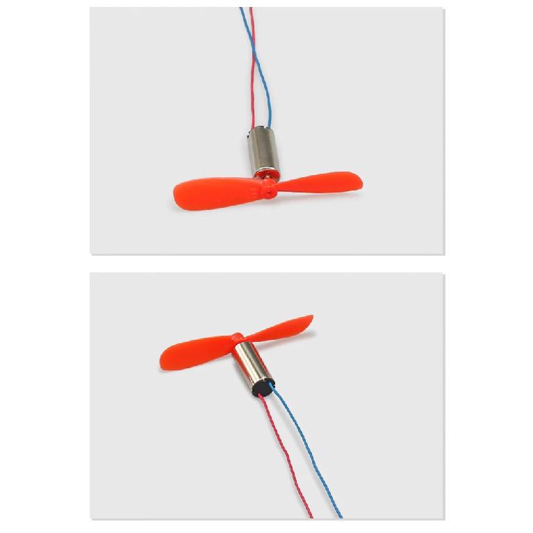 AN 4 x DIY DC 3.7V 50000RPM 716 Hollow Cup Coreless High-speed Motor with 4 x 55MM Propeller Cw CCW for DIY Micro FPV Quadcopter