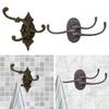 Cast Iron Hook Hanging Storage Wall Mount Key Holder Garage Organizer Shed Coat Hanger for Home Entryway Jackets Hat Mudroom