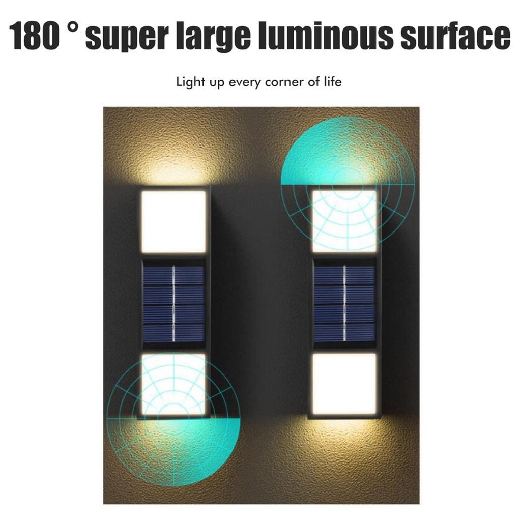 Solar Light Outdoor LED Solar Light Outdoor Solar Wall Light for Front Door Backyard Garage Deck