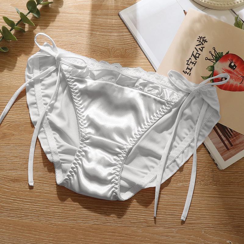 2022 New Plus Size Lace-Up Low-Waist Sexy Panties - Cute Bandage Triangle Style for Women & Teens