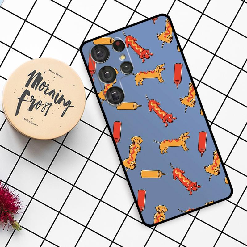 DACHSHUND Case For Samsung Galaxy S23 S21 S22 Ultra S8 S9 S10 Note 10 Plus Note 20 Ultra S20 FE Cover