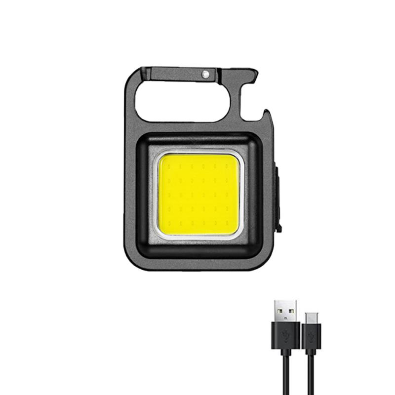 Portable Mini Keychain Light USB Rechargeable Flashlight led Waterproof Emergency Work Light Powerful Outdoor Camping Torch