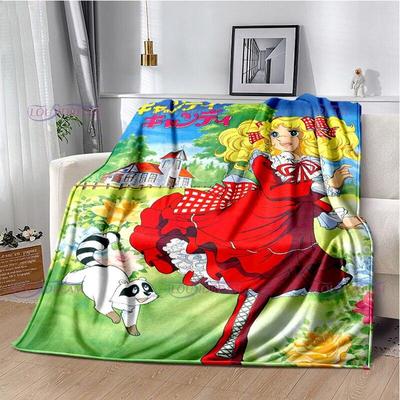 Candy Candy Anime Personalized Warm Plush Cozy Home Girl Throw Blanket for Beding Comfortable Couch Lightweight Blanket