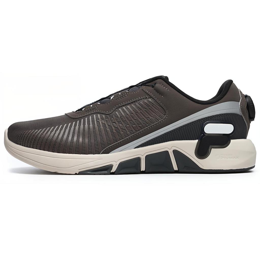 New FILA Fluid 4 Falcon Low Top Fitness Shoes Men's Gray Black A12M241401FBK