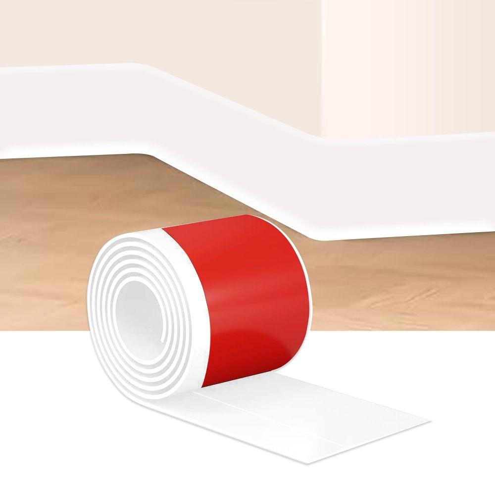 Self-Adhesive Waist Line Wallpaper PVC Skirting Line Home Decor Baseboard Molding Trim  Living Room
