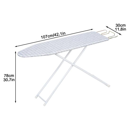 Ironing Board Full-Size Foldable Ironing Board Foldable Household Ironing Board Extended Ironing Board Outside with Heat-Resistant Cover