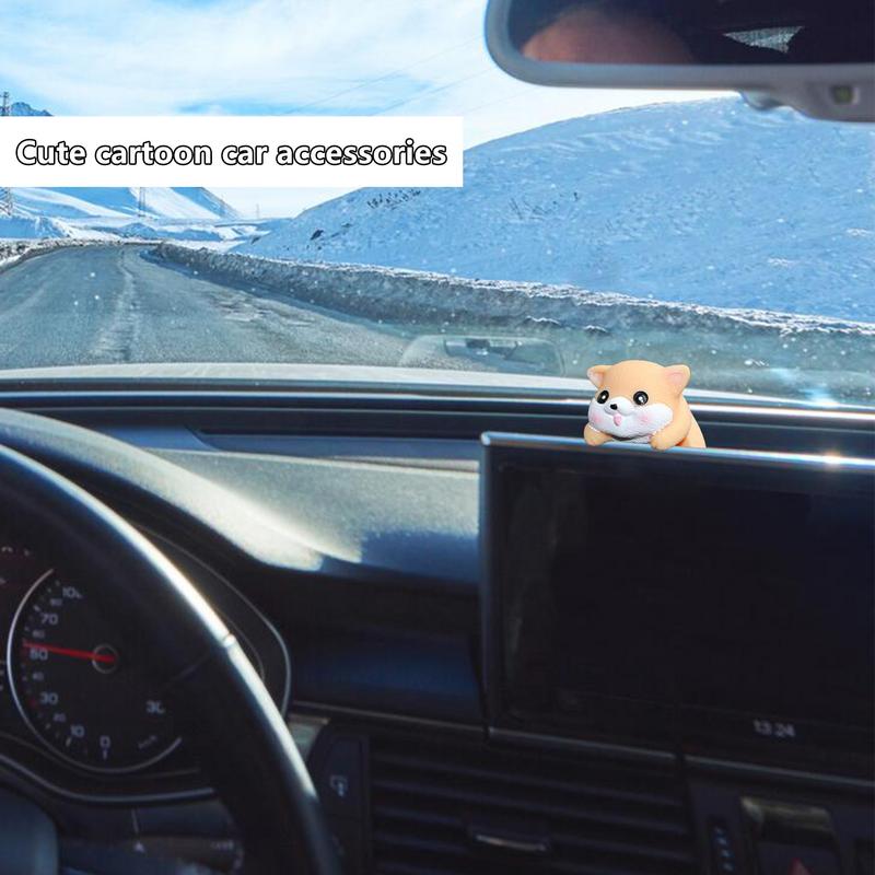 Autoornamente Niedliche Figuren Harz Tierförmige Figuren Cartoon-Ornamente Auto-Innendekorationen für Kaffeetisch Armaturenbrett