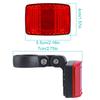 For Air Tag Bike Reflective Tail Light Waterproof Safety Warning Lamp Bike Reflector Holder for