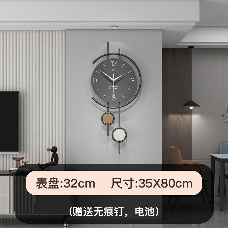 Wall Clock Living Room Light Luxury Home Decoration Clock Without Punching Simple Dining Room Silent Clock Hanging On the wall
