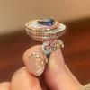 Jewelry Ring Jewelry Color Treasure Red Corundum Premium Light Luxury Ladies Goods