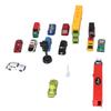 14 buc copii Die Cast mașina model jucării set aliaj educațional portabil vehicul set cu hartă trafic