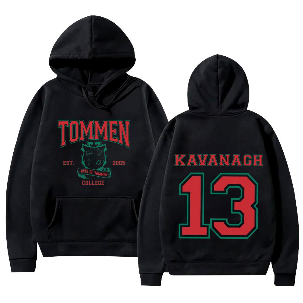 Толстовки Tommen для мальчиков Tommen College Kavanagh 13 Свитшоты Подарок для книголюба С длинным рукавом Y2K Пуловер Унисекс Повседневная одежда XS чёрный