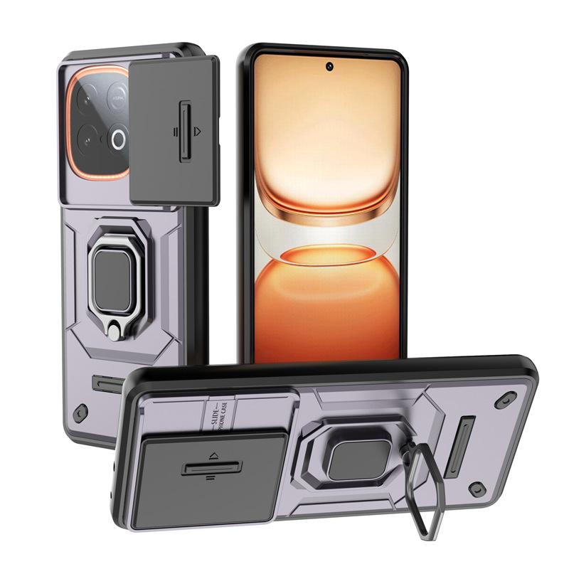 Applicable to VIVO IQOOZ10Turbo + battle bear mobile phone case push window bracket IQOOZ9Turbo + protective case