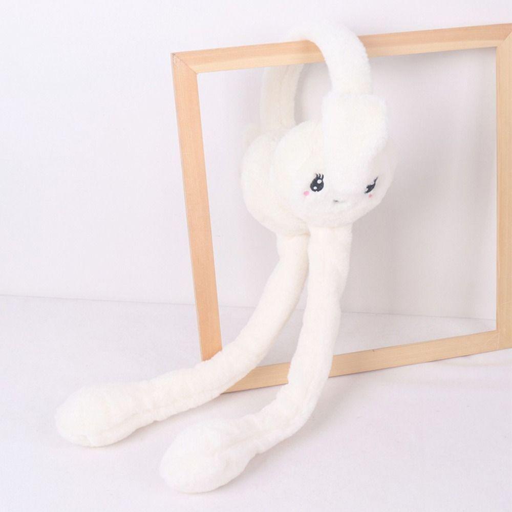 Caps Moving Rabbit Earmuffs Ears Protection Ear Warmers Winter Plush Ear Muffs