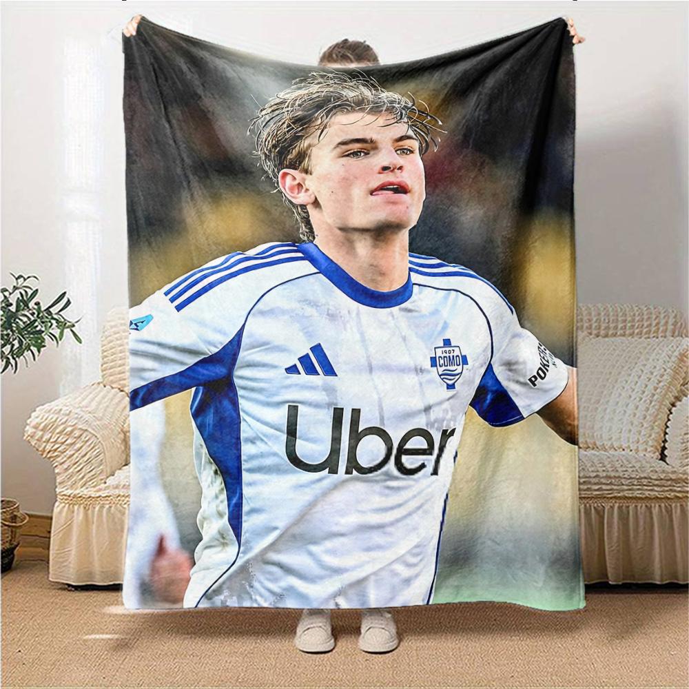 Dynamic Soccer Celebration Blankets Flannel Printed Breathable Warm Throw Blanket for Home Office Bedspreads 0708a47