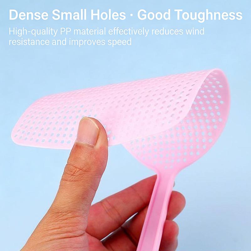 Large Long Plastic Fly Swatter Heavy Duty Hand Operated Bug Insect Killer Flexible Thick Handle For Kitchen Living Room