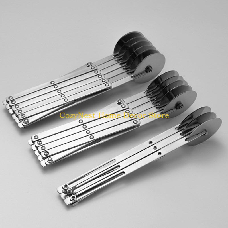 92MF Practical Pizza Wheel Cutter 3/4/5/6/7 Wheel Cutter Stainless Steel Pizza Cutter for Handmade Pizza Lover