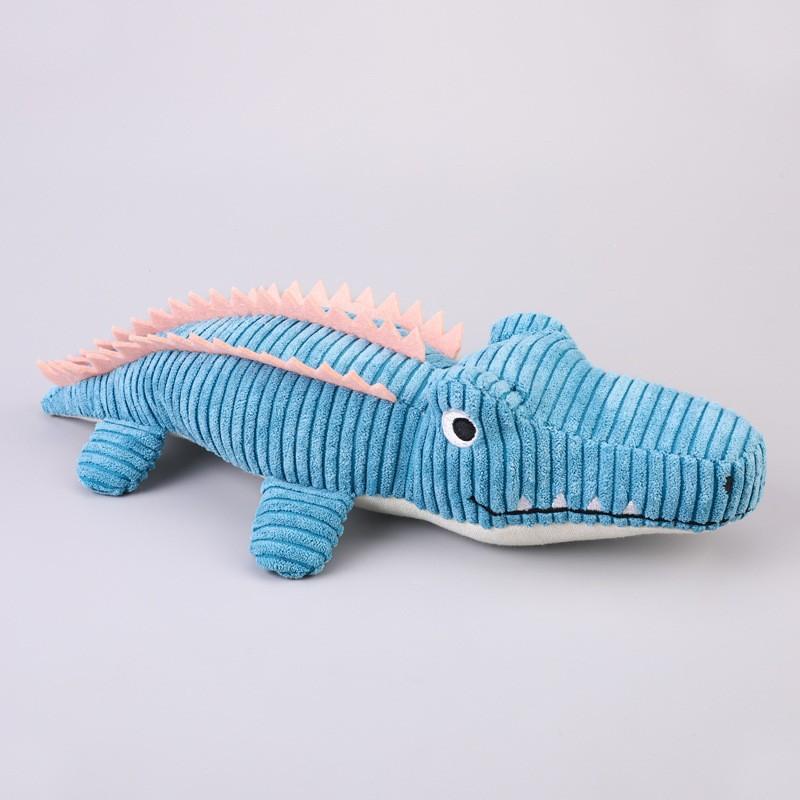 Realistic Crocodile Plush Pet Toys Squeaky Chew Toy For Puppies Boredom Grinding Teeth Interactive Dog Supplies