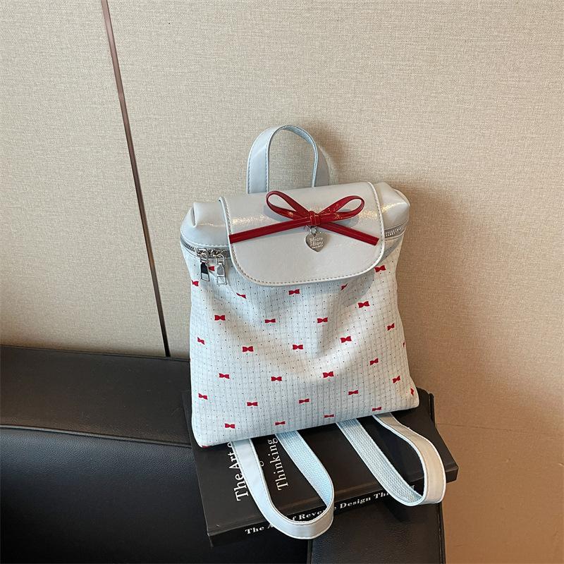 Schleife Umhänge-Eimerbeutel Damen Neuer Trend Schultertasche Texturierte Achsel-Rucksack