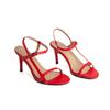 Women's High-heeled Sandals Spring and Summer New Simple and Versatile Stiletto Large-size Open-toed Sandals