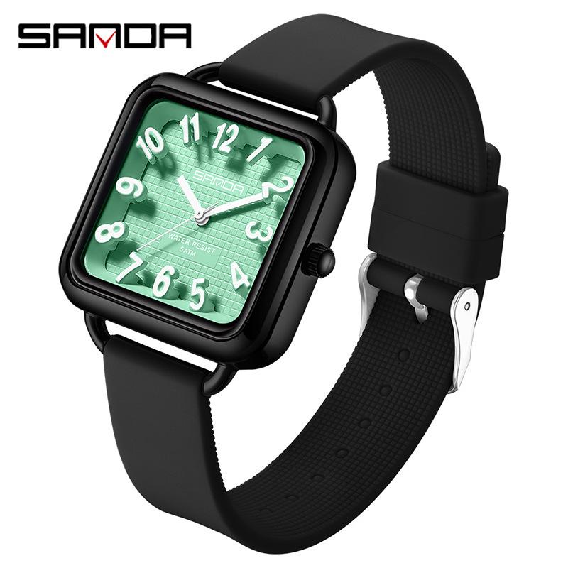 SANDA Student Quartz Exam Watch - Waterproof, Simple Design