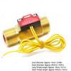 Copper Water Flow Switch Golden Flow Control Valve Copper Flow Switch  For Water Flow Sensing