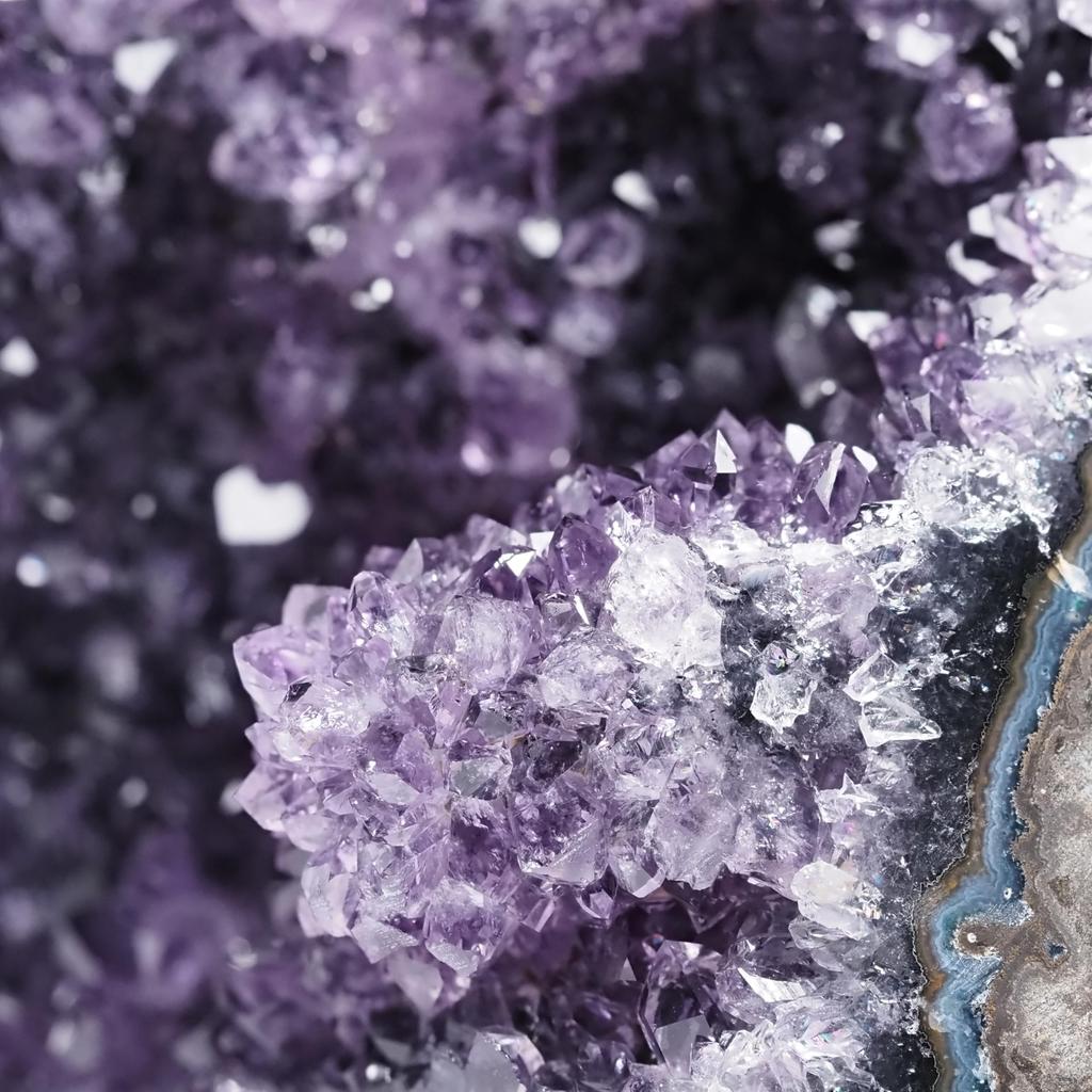 stone Natural Mineral Amethyst Cluster Uruguay Crystal of a [N2 Natural] (Amethyst Geode) - - (71 "One Kind" Approx. 1148g, 100x115x98mm)