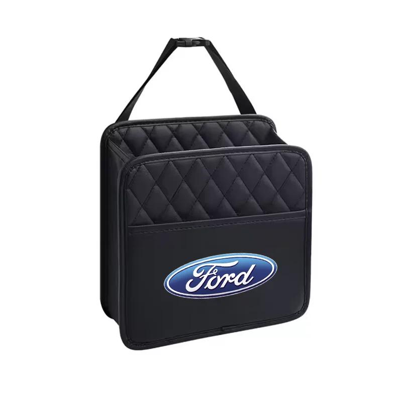 

New 2026 Car Sticker For Ford Car Backseat Organizer Multifunction Interior Storage Bag for Fords 2 3 4 5 MK 2 6 7 Ranger Fiesta чёрный