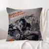B-Back To The Future Cushion Cover Summer Coolness Linen Fabric Double-Sided Printing Pillow Case Sofa Home Decor Gift