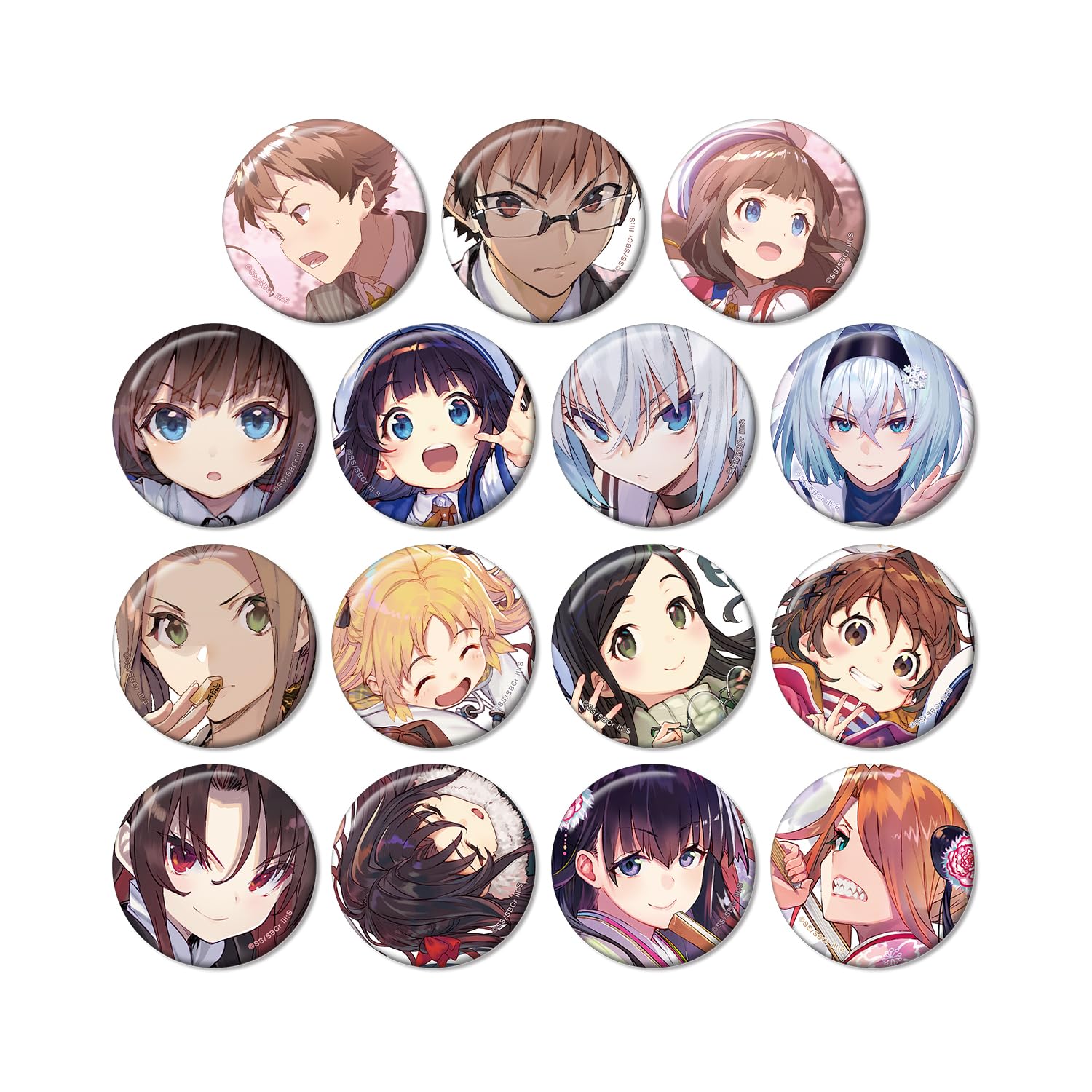 

The Work is Never Trading Original Illustration Can Badges Box of 15 Ryuo s Done!