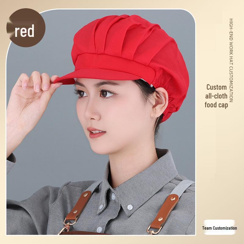 Women's Breathable Dustproof Kitchen Chef Hat - Sanitary Head Cover for Catering and Workshops
