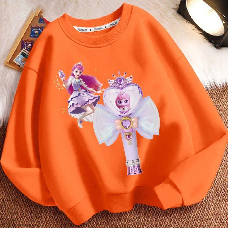 Niedliche Cartoon-Rundhals-Hoodies für Kinder, Langarm-Freizeit-Hoodies für Jungen und Mädchen für Frühling und Herbst