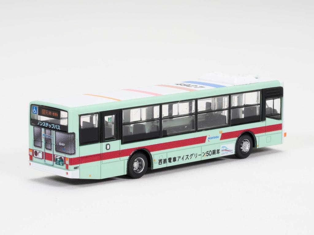 TOMYTEC The Bus Collection Bus Collection Railroad Nishitetsu Train Ice Green 50th Anniversary Wrapping Bus Diorama Supplies 335894 Nishi-Nippon