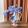 Vase Ceramic Underglaze Pure Handmade Painted Art Nordic Style Home Living Room Study Desktop Decoration Medium Size  Ornaments