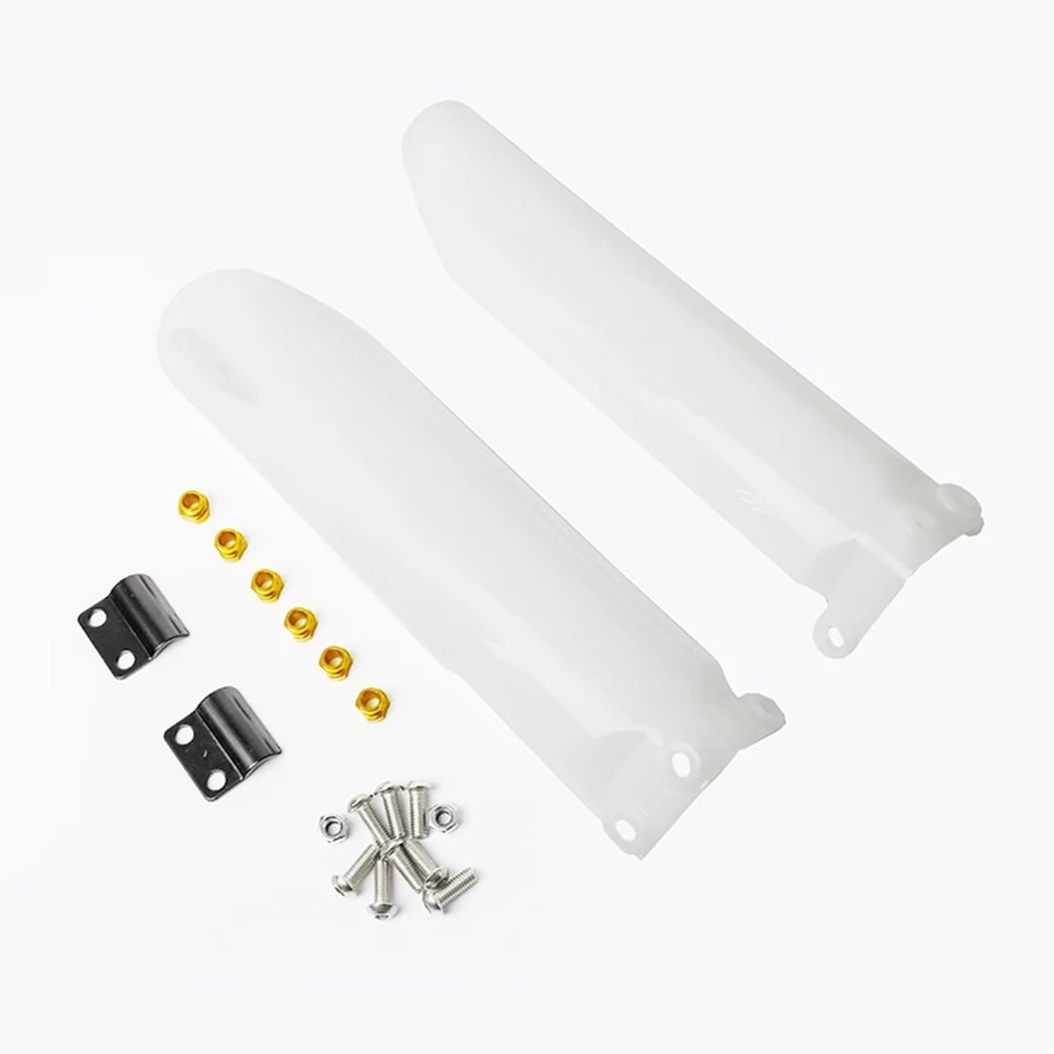 

Front Fork Protector Covers Fork Guards Fit For crf 50 crf70 klx110 BSE KAYO Chinese 110cc 125cc 140cc 150cc 160cc Dirt Pit Bike(Black) белый