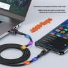 120W Super Flash Type-C Data Cable, 6A Fast Charging, Compatible with Apple 15/16, Huawei, Vivo, Oppo