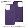 YTF For iPhone 12 Pro Max/13 Pro/14 Pro Max/15 Pro Max/16 Pro Max Genuine Carbon Fiber Aramid Case Ultra Thin Protective Cover
