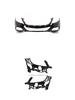 Mercedes-Benz W222 S-Class Front Bumper Compatible - 2228800147, 2228800247.