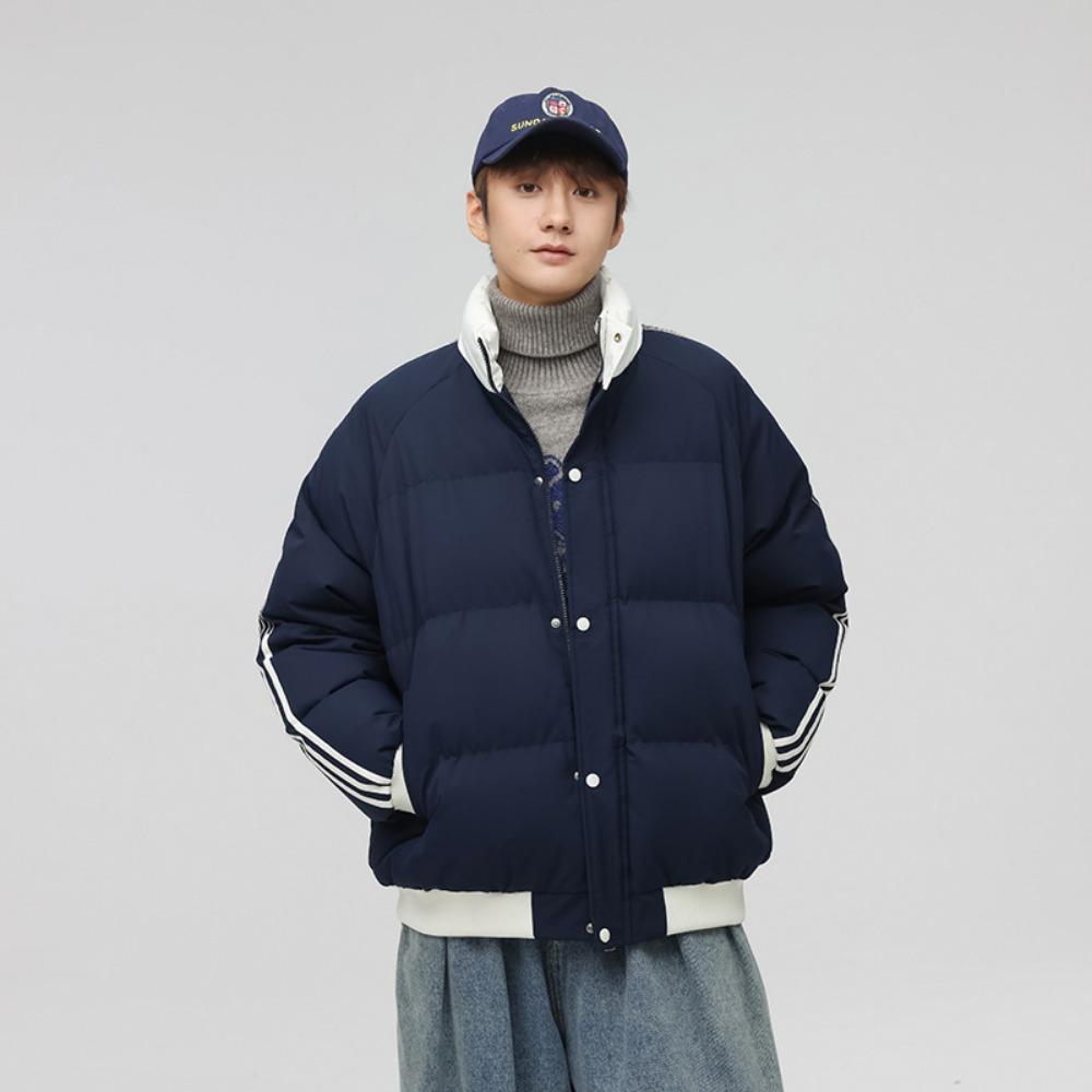Cotton-padded Clothes Are the Same for Men and Women, and the New Winter Thickened Warm Stand-up Collar Windproof Cotton Jacket.